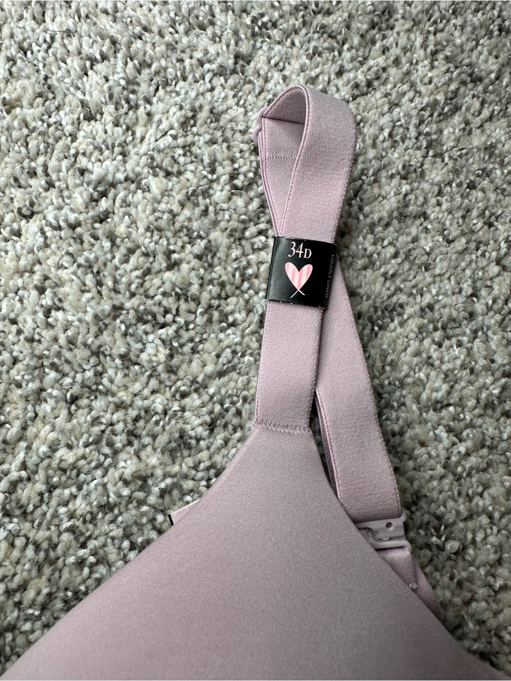 NWT Victoria's Secret Mauve Lined Semi Demi Bra - Picture 3 of 10